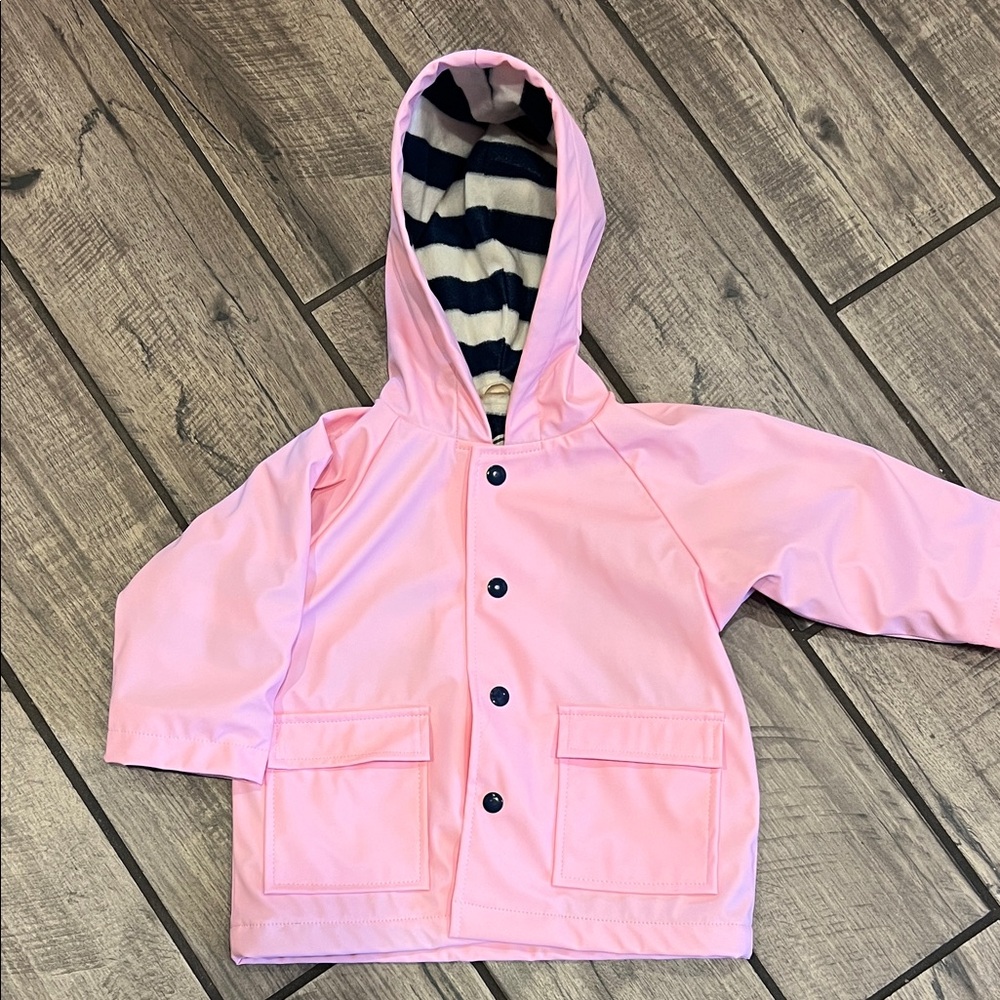 Hatley Pink Hooded Raincoat for Kids